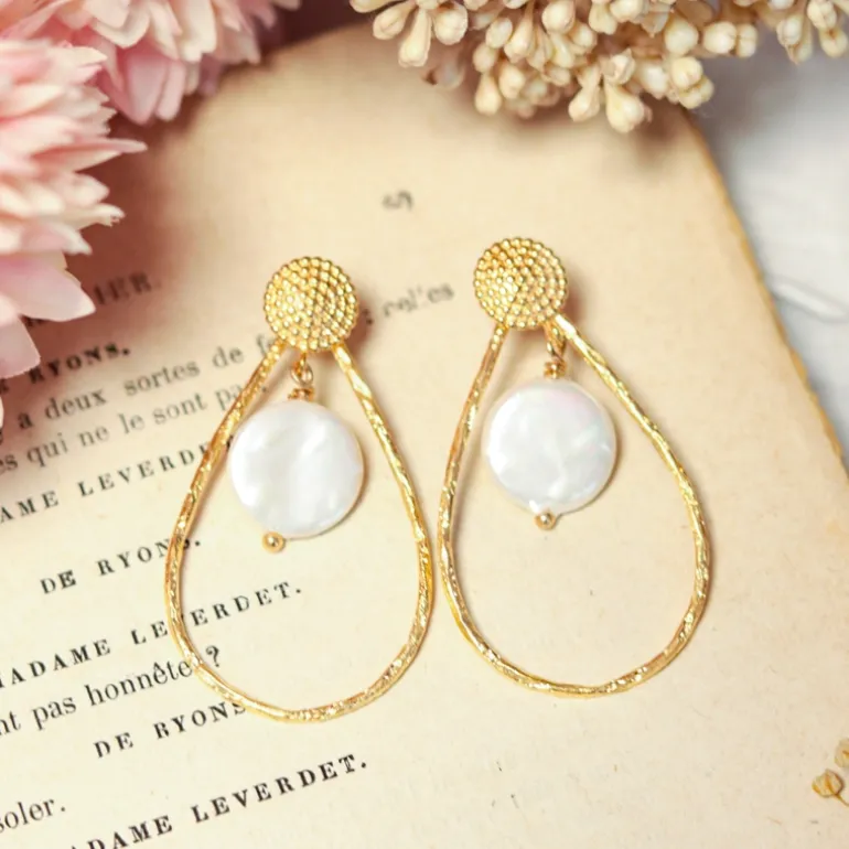 Perrine et Antoinette Boucles D'oreilles Empierrées | Pendantes^BOUCLES EZIA