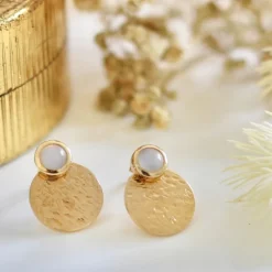 Perrine et Antoinette Boucles D'oreilles Empierrées | Clous D'oreilles^BOUCLES NAÏA