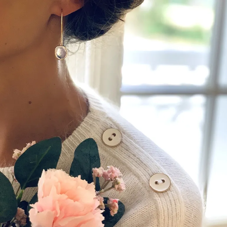 Perrine et Antoinette Boucles D'oreilles Empierrées | Pendantes^BOUCLES PAULA