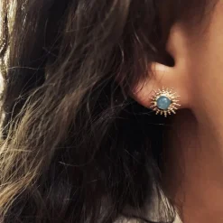 Perrine et Antoinette Boucles D'oreilles Empierrées | Clous D'oreilles^CLOUS JAMILA