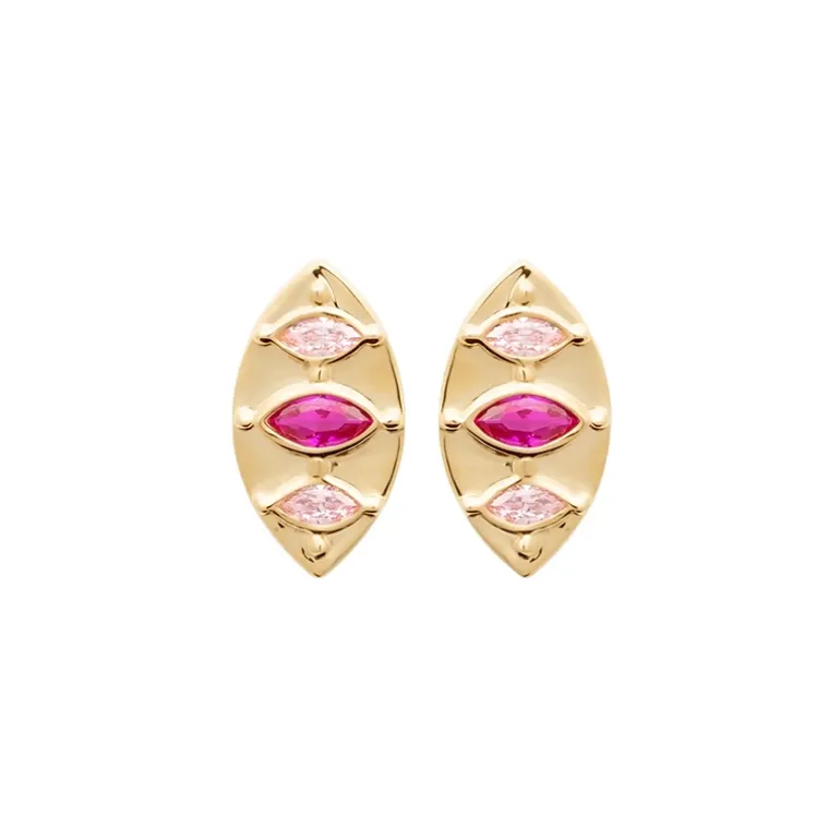 Perrine et Antoinette Boucles D'oreilles Empierrées | Clous D'oreilles^CLOUS LOUISON