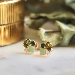 Perrine et Antoinette Boucles D'oreilles Empierrées | Clous D'oreilles^CLOUS PAULIN