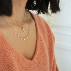 Perrine et Antoinette Colliers Strass^COLLIER CLOVIS