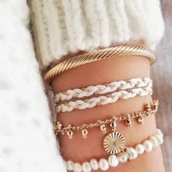 Perrine et Antoinette Joncs Ouverts | Bracelets Sans Strass^JONC THEANA