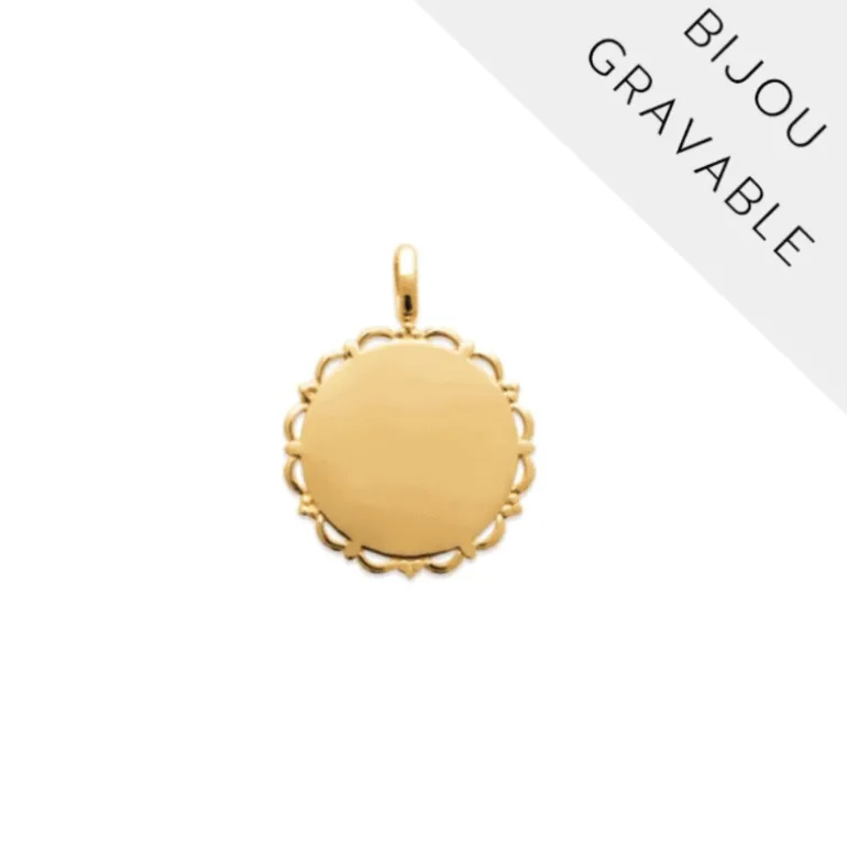 Perrine et Antoinette Pendentifs Gravables^PENDENTIF LEANDRO